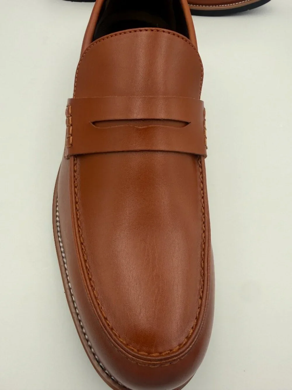 Bruno Marc Mens Brown Leather Penny Loafers Size 10 SBLS2339M New Box